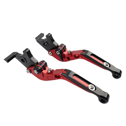 Red Extendable Brake Clutch Levers for Kawasaki Ninja 650R ER6F ER6N (2006-2018)