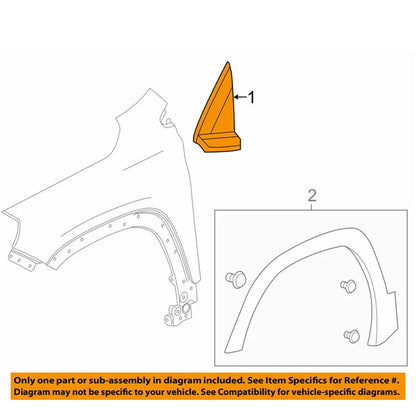 Left & Right Fender Trim Molding for GMC Terrain (2018-2022)