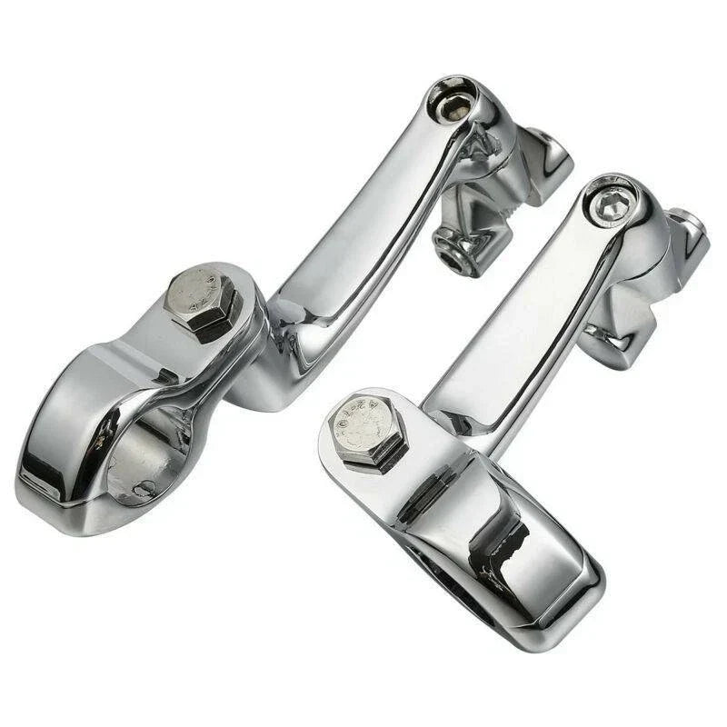 32mm Adjustable Highway Foot Peg Mount Clamps for Harley Touring Softail