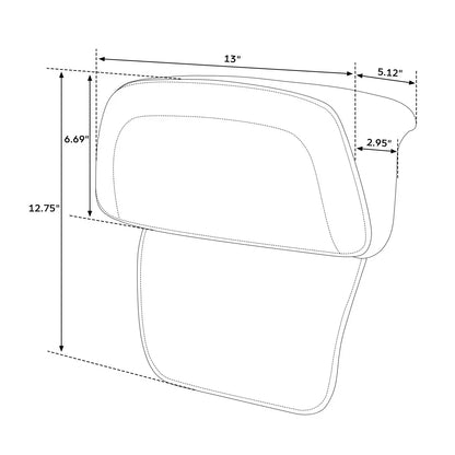 Razor Backrest Pad for Harley-Davidson Touring Road Street Glide (2014-2023) US