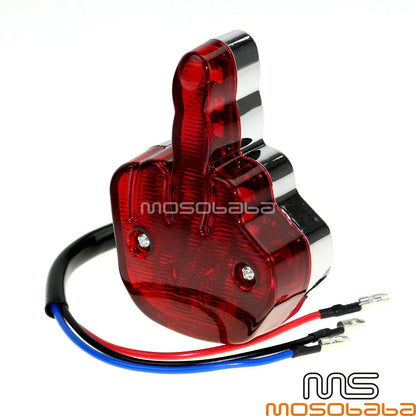 LED Tail Light Rear Brake License Plate Lamp Red Lens for Harley