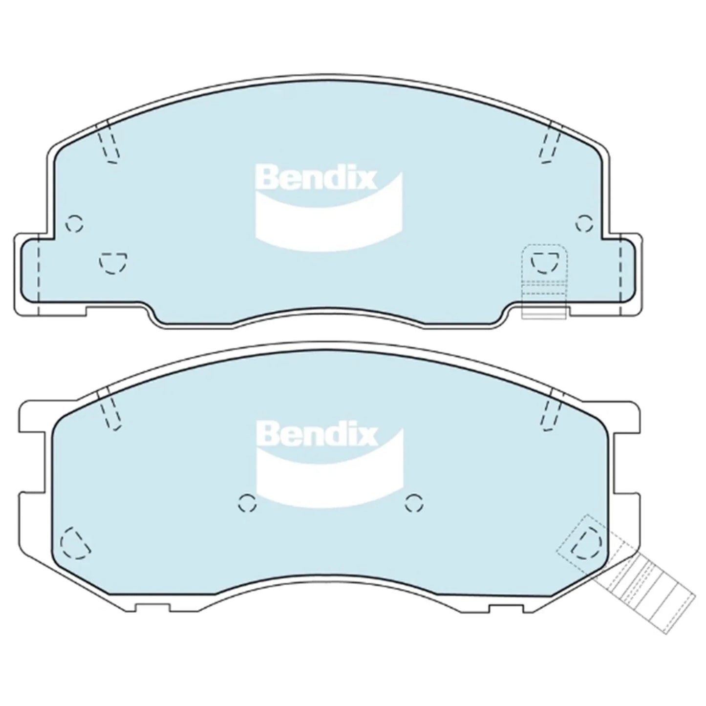 Set GCT Front Disc Brake Pads for Toyota Townace KR42 (1996–2003)