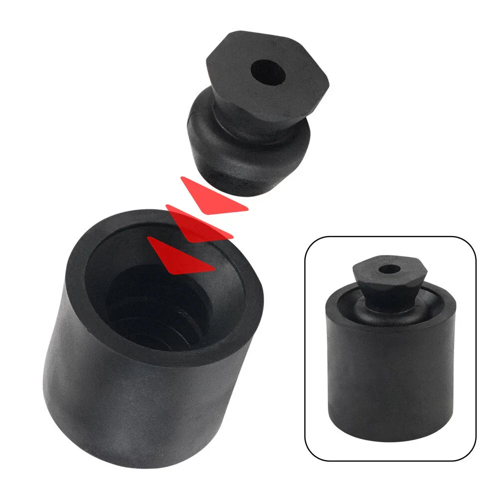 Plastic Stem +  Rubber Socket + 4 x Screw Kit Window Bumper for RV Trailer