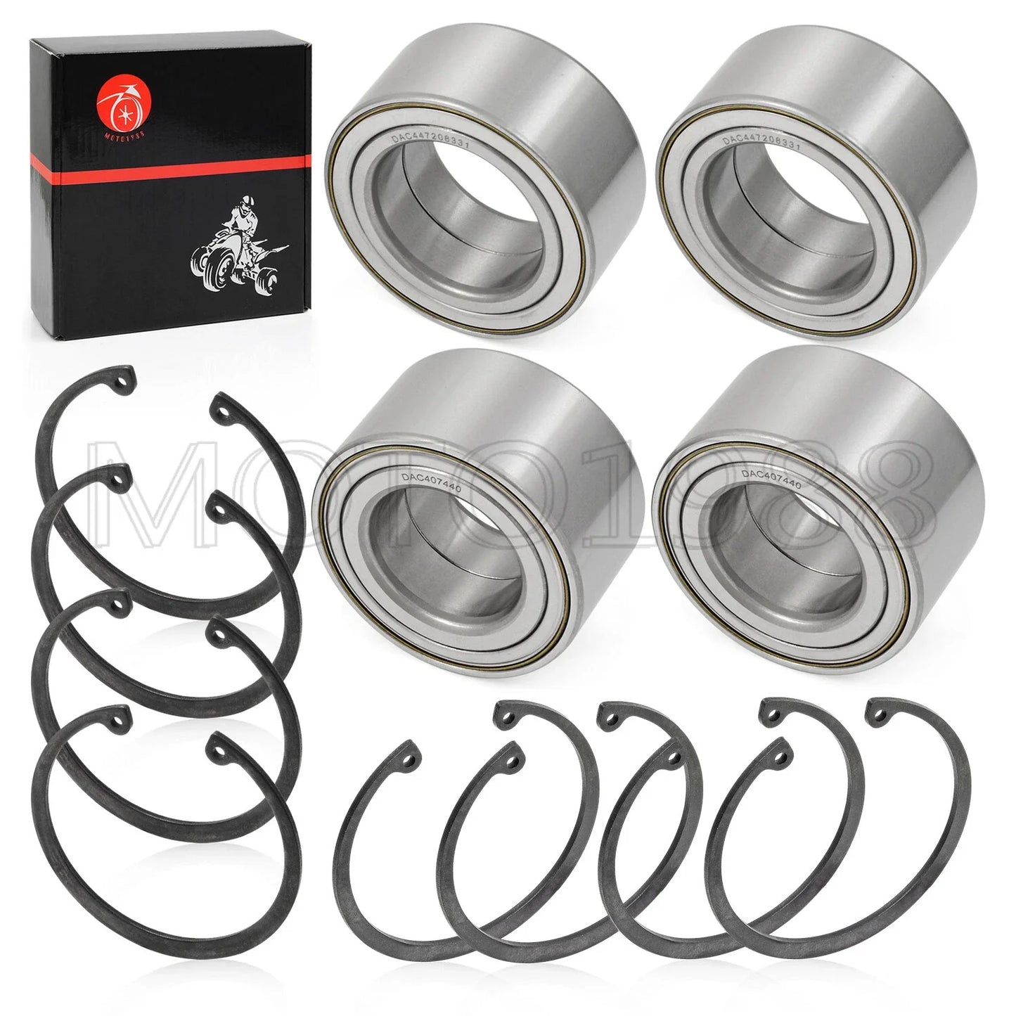 Wheel Bearings Front & Rear for Polaris Ranger 800 4x4 XP EFI Crew (2009–2014)