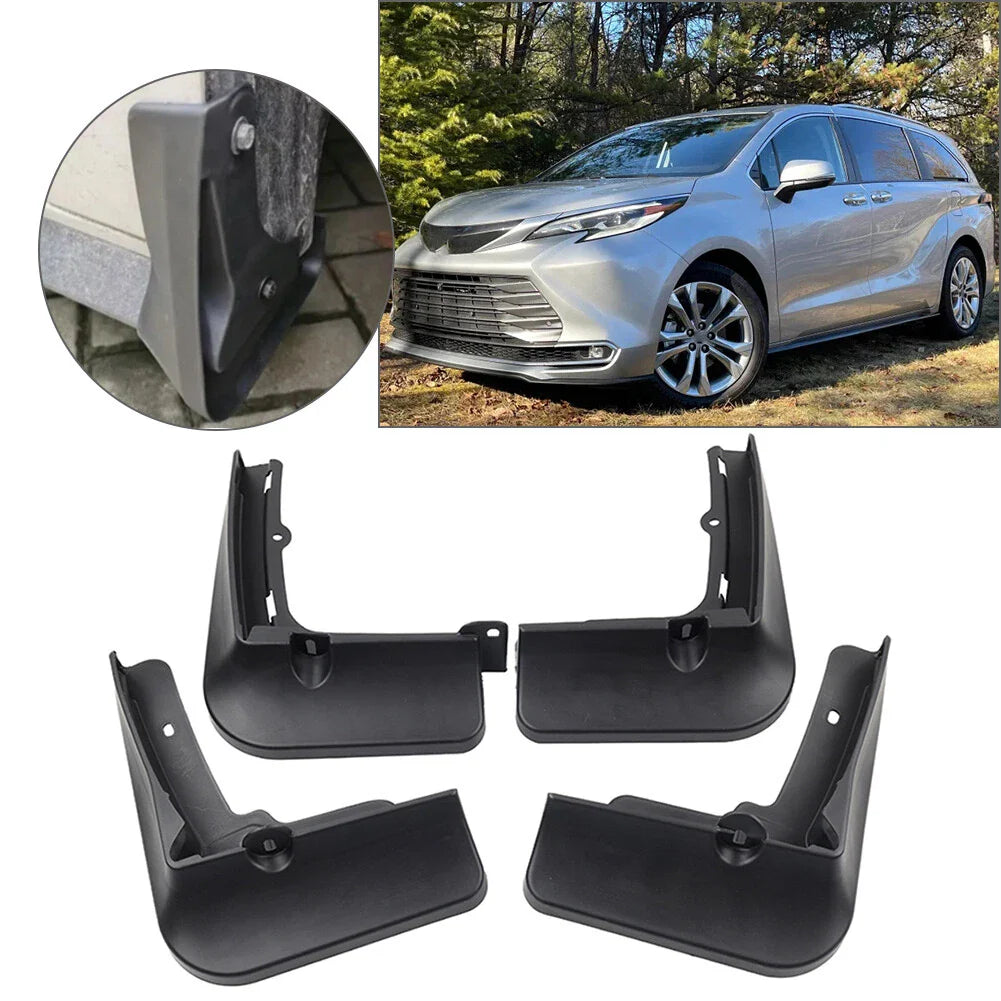 4 x Wheel Mud Flaps Splash Guards for Toyota Sienna (2021-2024)