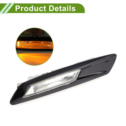 1 x Black Right Side Marker Light Cover for BMW 528i (2011 - 2016)
