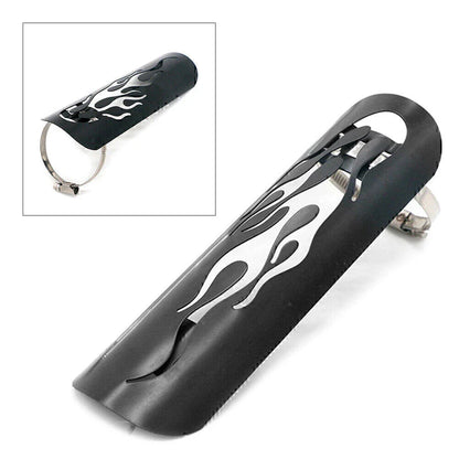 Motor Black Steel Exhaust Muffler Pipe Heat Shield Cover for Universal Car