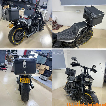 42L Tail Box Luggage Case w/ Rack for Harley Softail FXFB FXFBS (2018-2023)