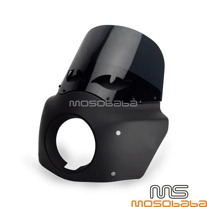 Front Headlight Fairing + Smoke Windshield for Harley Softail Street Bob (2018-2023)
