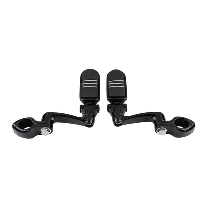 1-1/4 in Highway Engine Guard 360 Adjustable Footpegs for Harley Touring