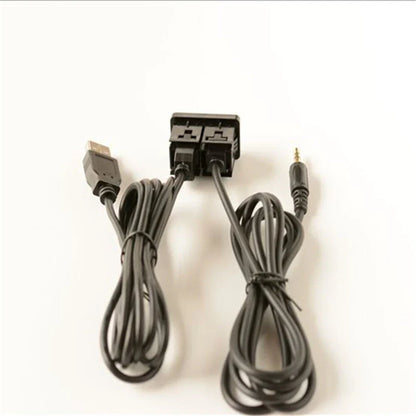 USB Extension Cable with Dust-proof Cover for Car Dash Mount