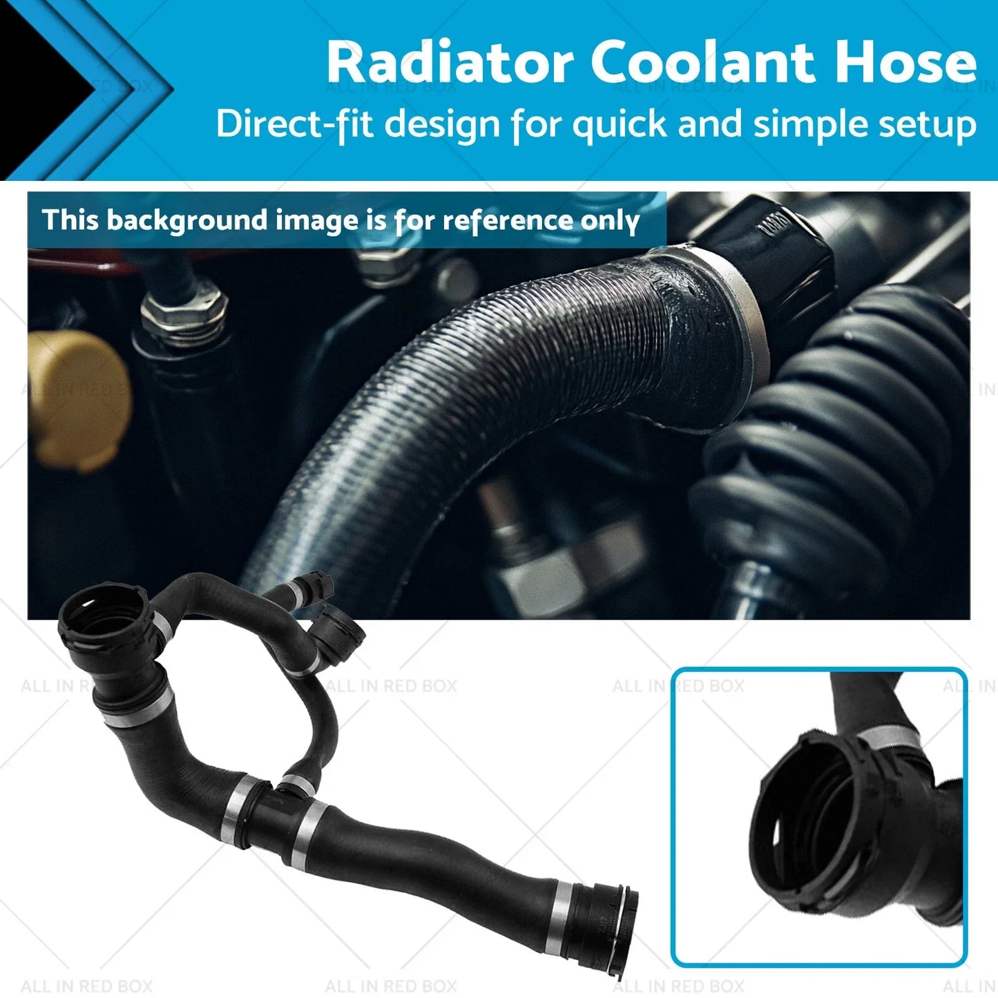 Coolant Hose for BMW 5 Series 525i 530i E60 M54 2.5 3.0L (2005-2010)