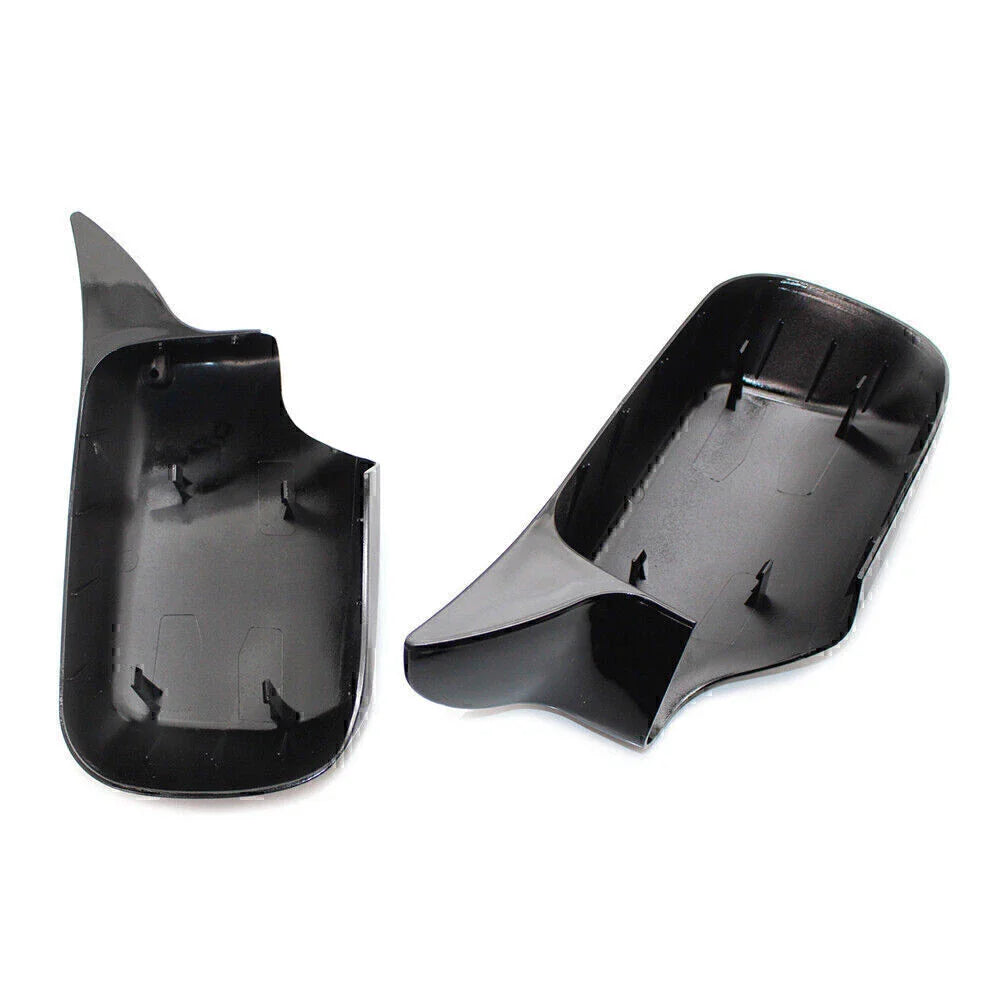 Glossy Black ABS Front & Rear View Mirror Covers for BMW E46 (1998-2005)