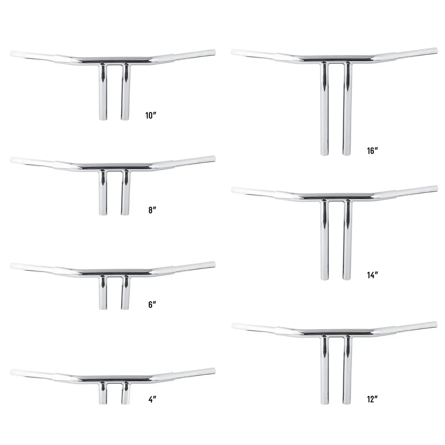 4/6/8/10/12/14/16'' Rise T-Bar Handlebar for Harley Sportster