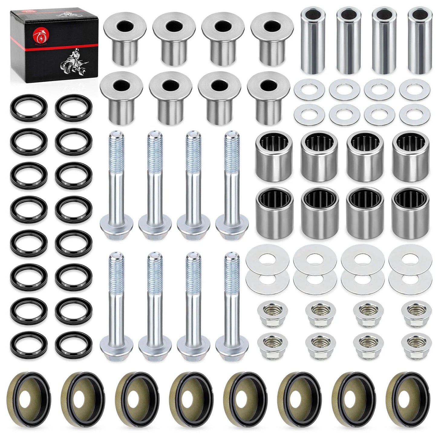 Front A-Arm Bushing Seal Kit 2 x for Suzuki LTZ400 & Kawasaki KFX400(2004–2007)