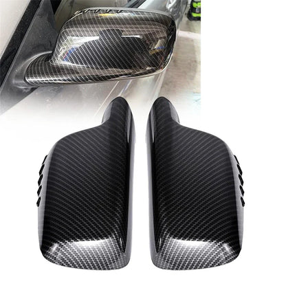 Carbon Fiber Look Side Mirror Covers for BMW E46 E65 (2000-2006)
