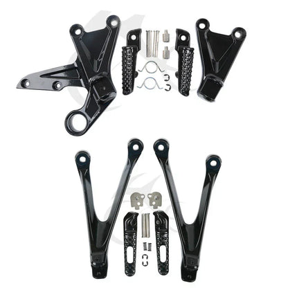 Driver & Passenger Footrests Pegs for Honda CBR1000RR (2008-2016) Black