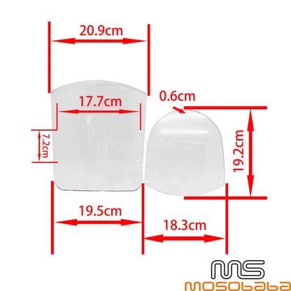 Headlight Windshield for Harley Sportster XL & Dyna (2004-2023)