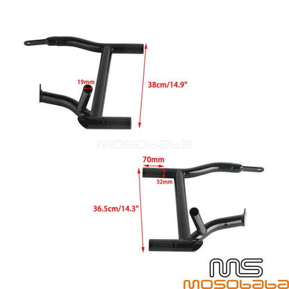 Saddlebag Guard Highway Crash Bar & End Tube Sliders for Harley Touring (2014-2023)