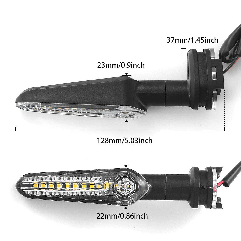 LED Turn Signal Lights for Yamaha MT07 MT09 Tracer 700 XJ6 FZ6 YZF R15 XSR
