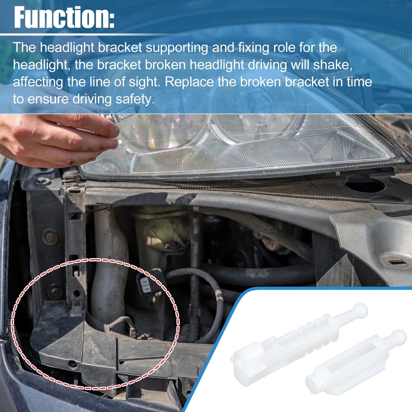 Headlight Bracket & Mount for BMW E39 (1996 - 2000)