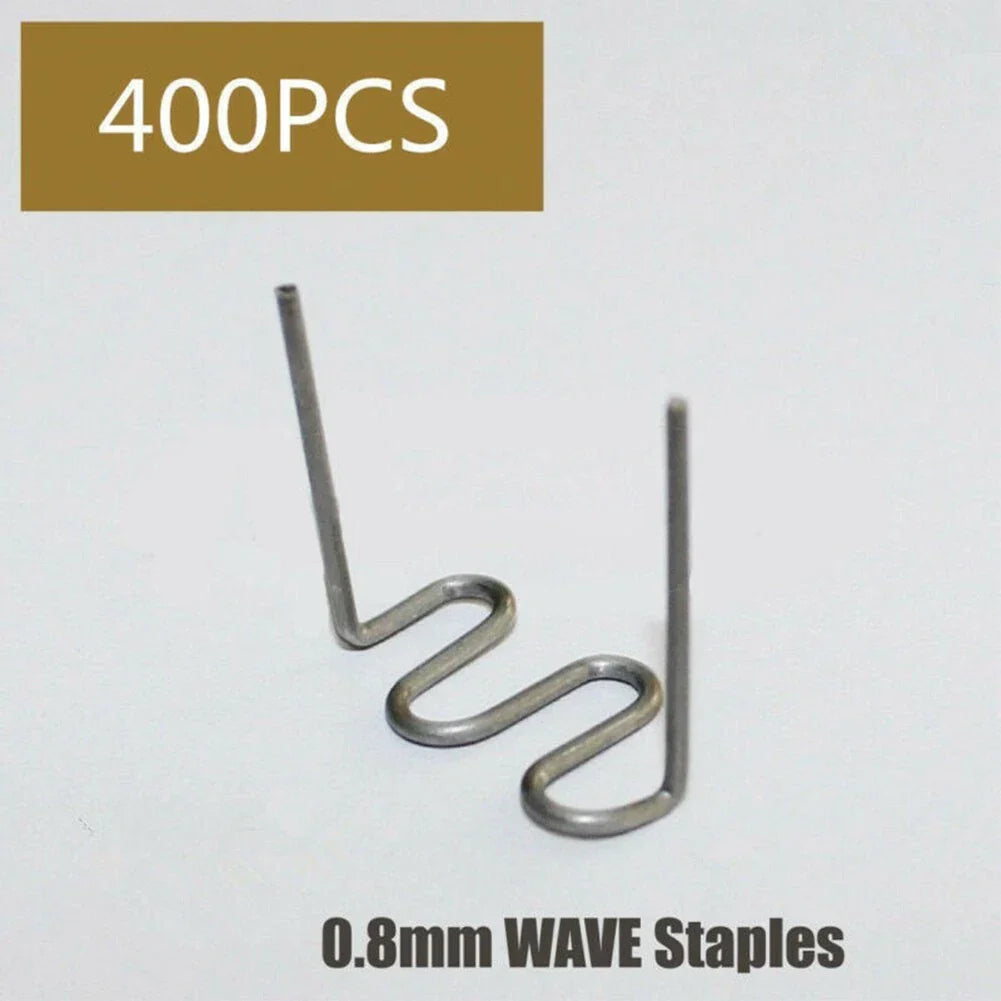 400pcs 0.8mm 0.031 Wave Staples Hot Stapler for Car Bumper Weld Repair