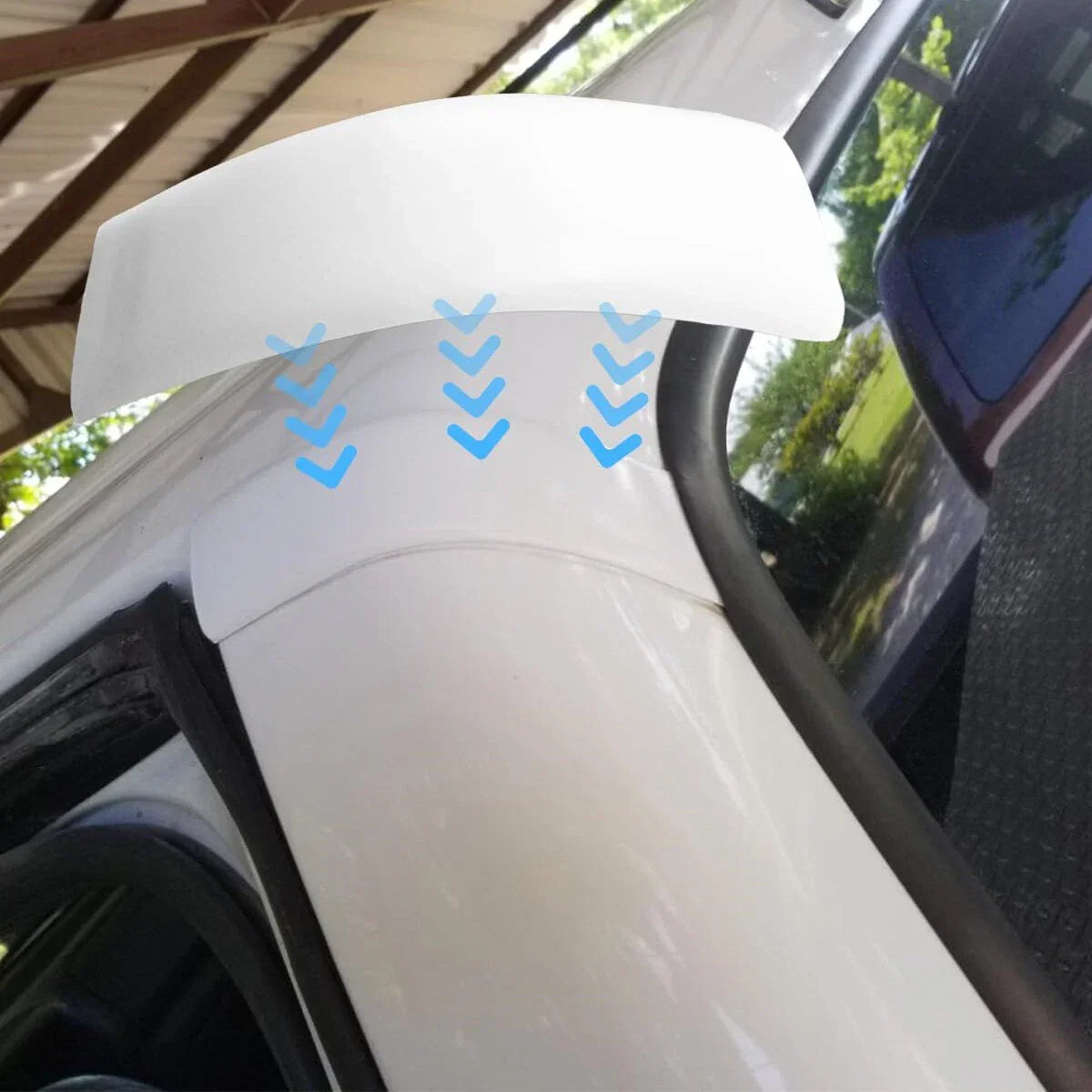 White Roof Side Molding for Car () - F81Z-2551729-AAB, F81Z-2551728-AAE