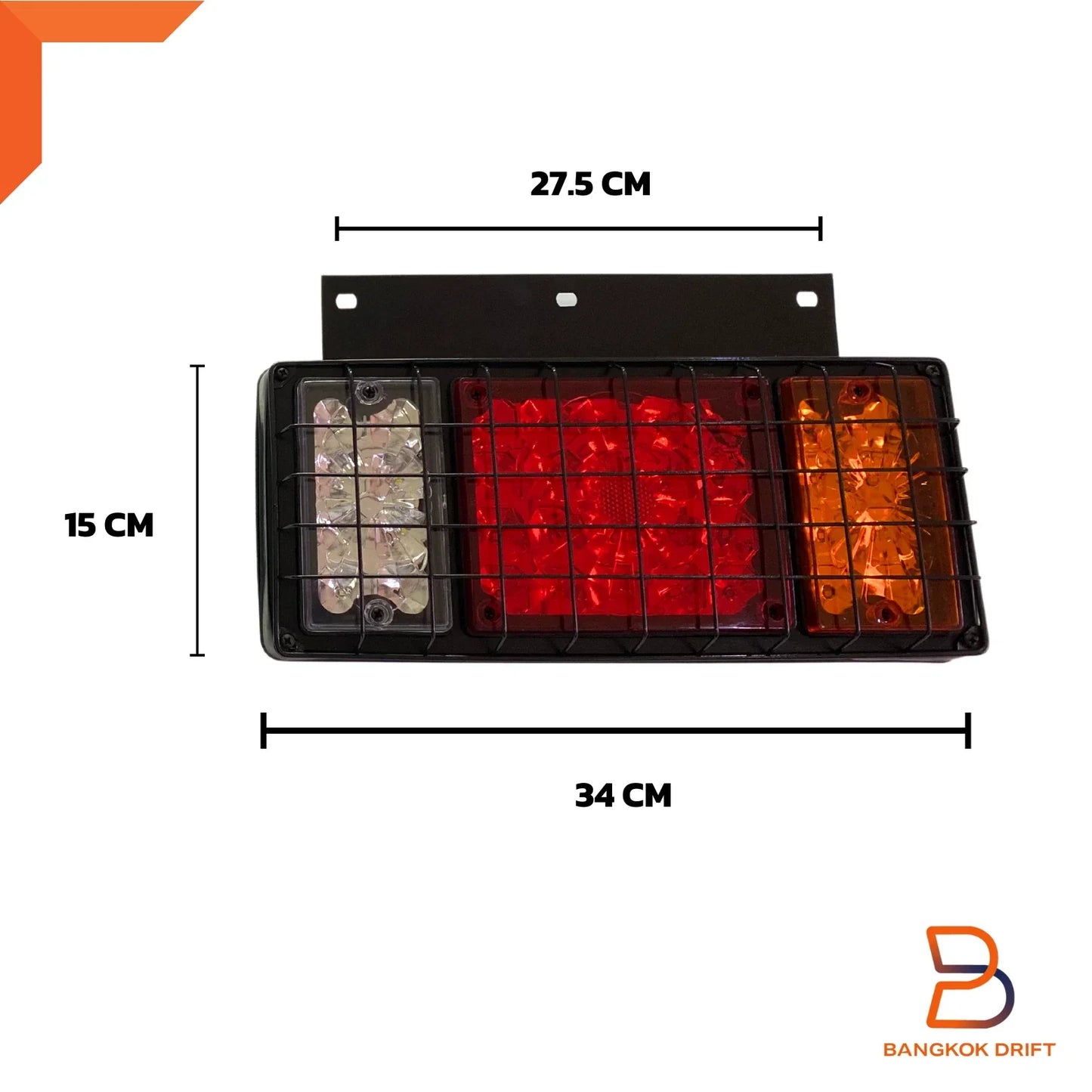 PAIR LED TAIL LIGHTS ROCK GUARD for ISUZU ELF NPR NHR NLR TRUCK