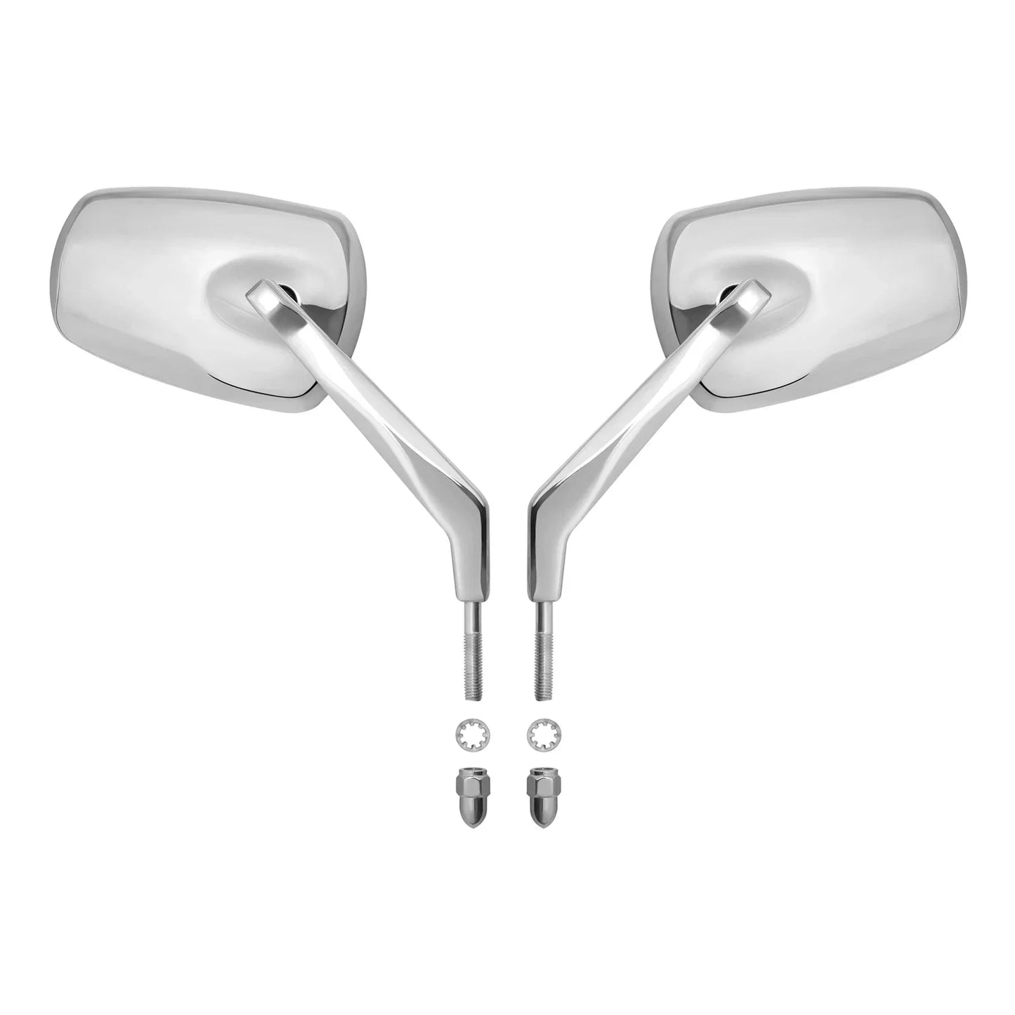 Chrome Rear View Mirrors for Harley Touring Street Road Glide 1982-2024