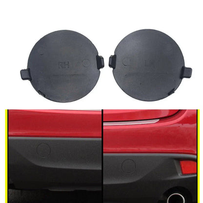 Rear Bumper Tow Hook Cover Cap Black for Mazda 3 (2014-2016)