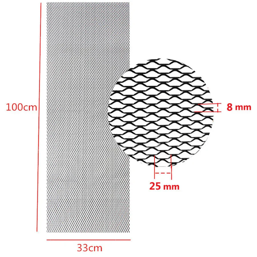 40''x13'' Front Bumper Hood Vent Spoiler Grille Mesh Net for Car AU