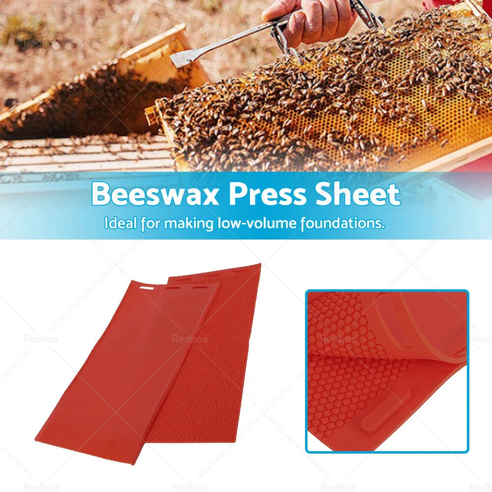 Beekeeping  Soft Red Beeswax Wax Sheets for DIY Silicone Comb Mold