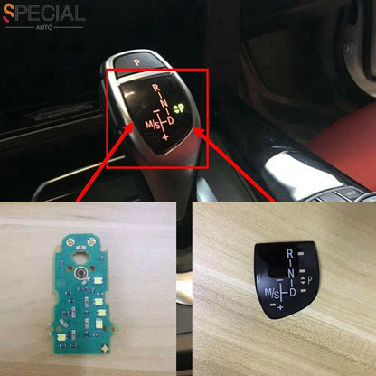 Gear Shift Knob Panel w/LED Circuit Board for BMW X3 X4 X5 X6 (2004–2023)