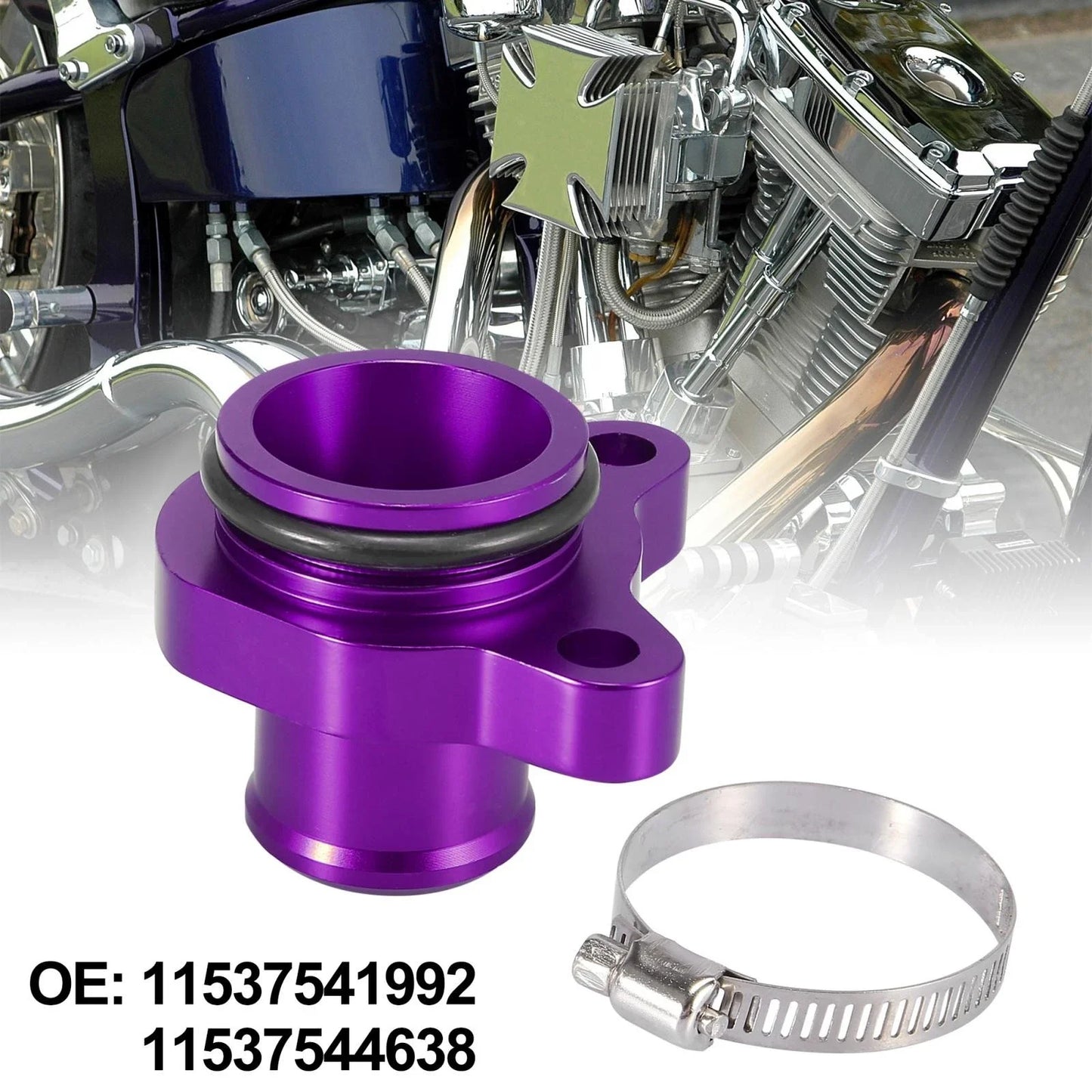 Water Hose Fitting Replacement Set Purple for BMW 325i 335i 525i
