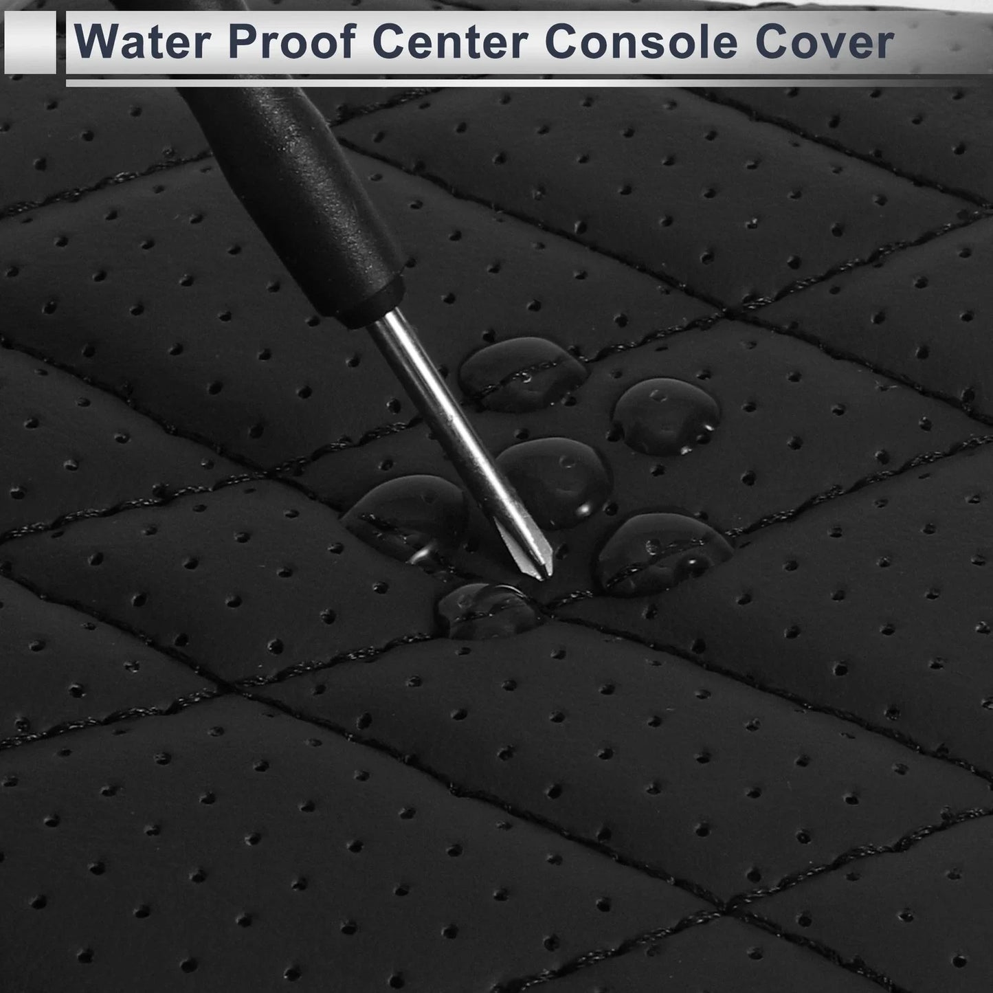 Center Console Cover with Storage Bag for BMW 5 Series (2018-2023) Black