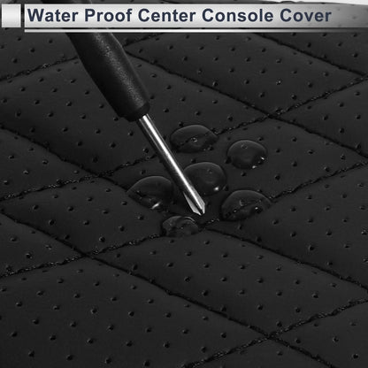 Center Console Cover with Storage Bag for BMW 5 Series (2018-2023) Black