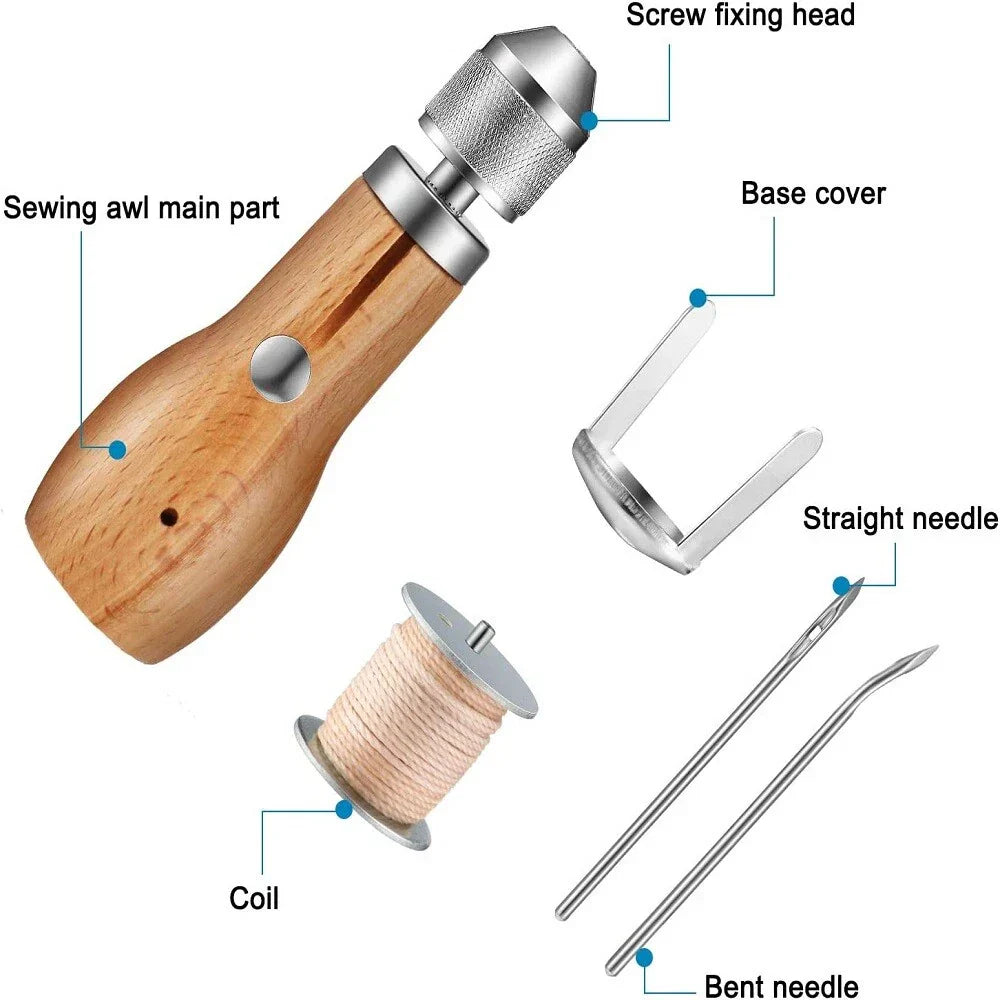 Leather Sail Canvas Speedy Stitcher Sewing Awl Repair Tool Kit