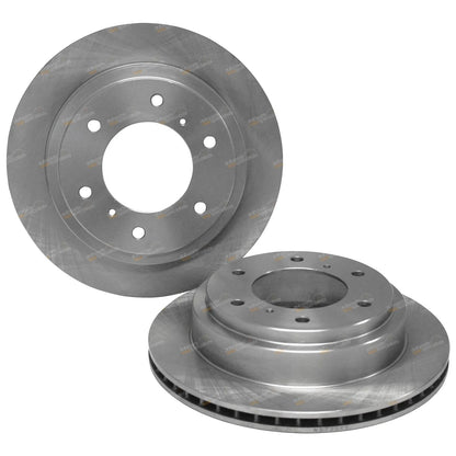 Rear Brake Rotors & GCT Pads for Mitsubishi Pajero NM NP NS (2000-2008)