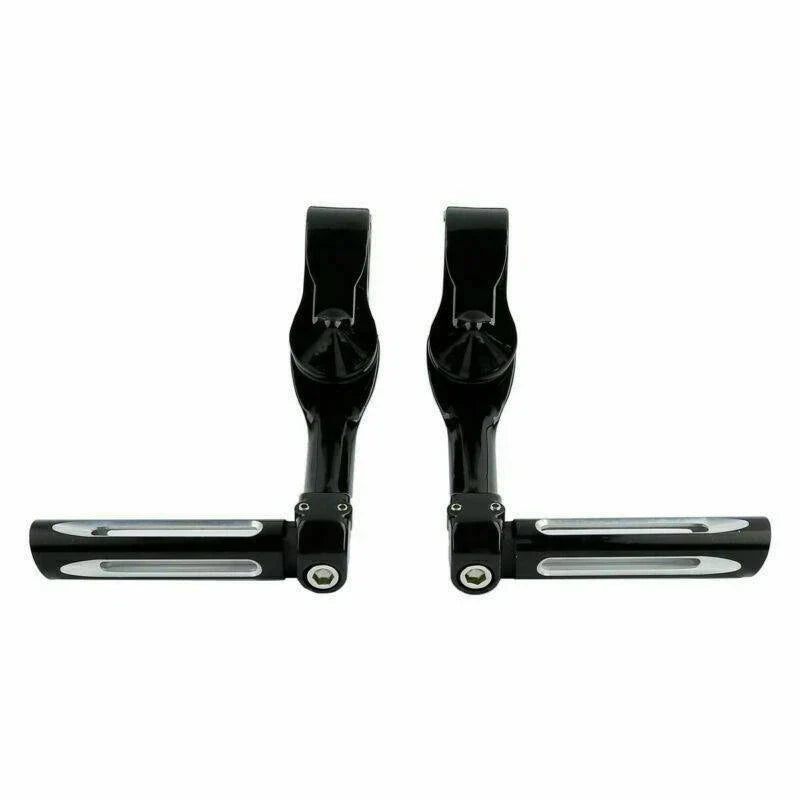 1 1/4" Black Foot Peg Mount Clamps for Harley