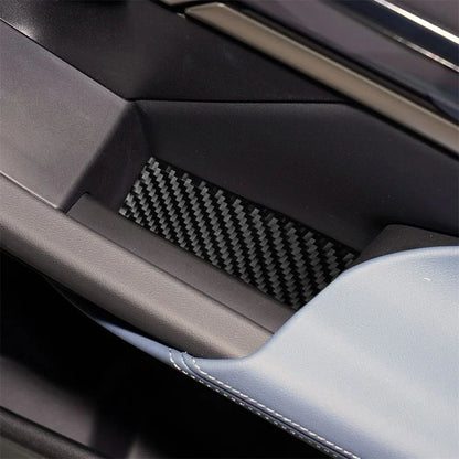 Carbon Fiber Door Storage Slot Mats Trim Cover for BMW 5 Series (2024)