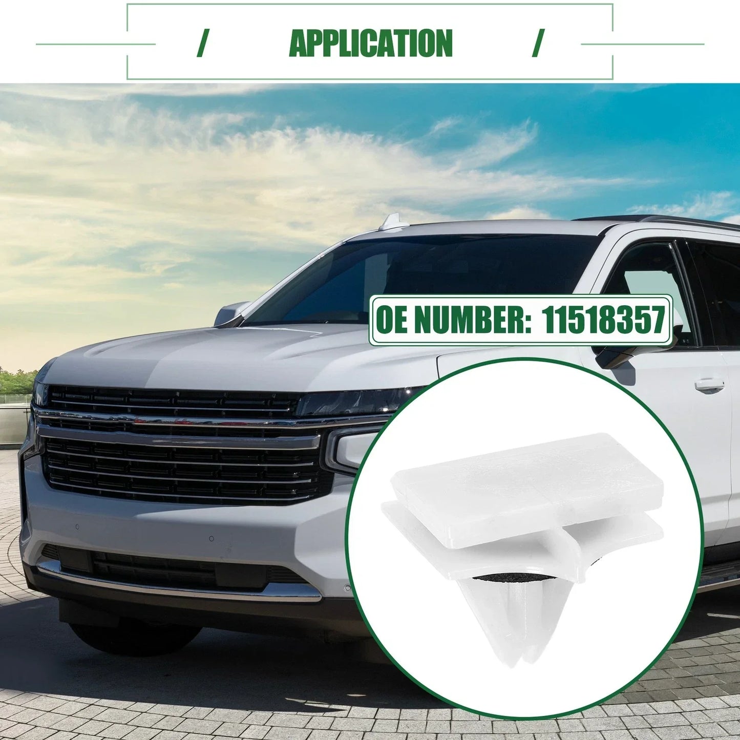 40 x Rocker Panel Clips for Chevrolet Avalanche (2007-2013)