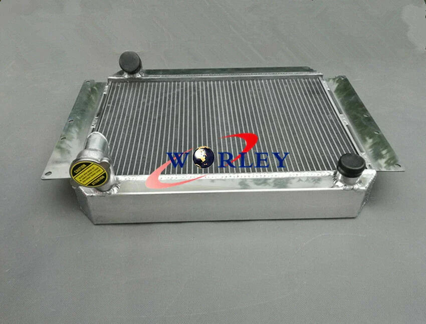 56mm Aluminum Radiator & Fan for Chevy Corvette 350 V8 (1955-1960)
