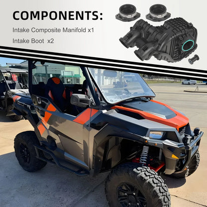 Intake Composite Manifold & Boot for Polaris RZR/Ranger/General (2010–2023)