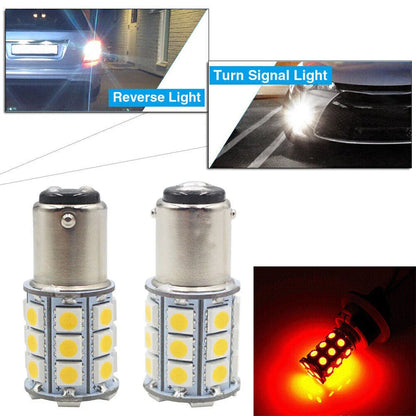 27 x SMD BA15D Red Bulbs for Cabin Marine Boat Interior Lights