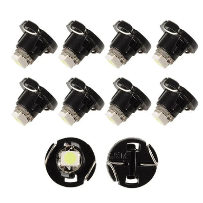 10 Pcs Ice Blue T3 Wedge LED-Cluster Instrument for DASH Climate Bulbs