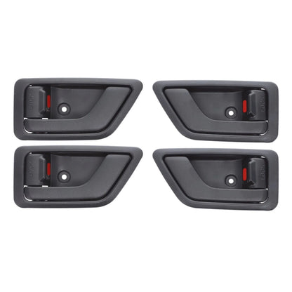 Door Handle Inner 4 x Black Front Rear Left Right for Hyundai Getz (2002–2011)