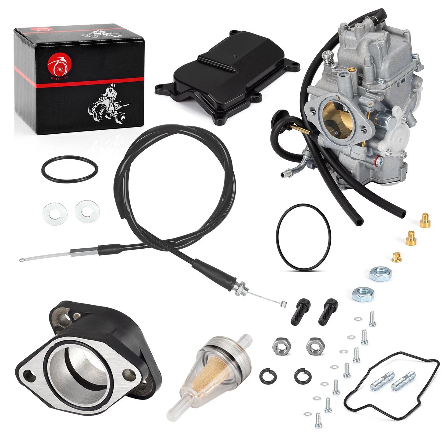 Carburetor Intake Boot Throttle Cable for Yamaha Warrior 350 YFM350X (1999–2004)