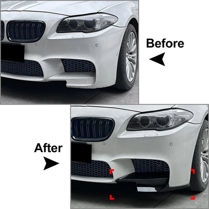 Front Side Corner Splitter Spoilers for BMW 5 Series F10 F11 M5 (2011-2017)