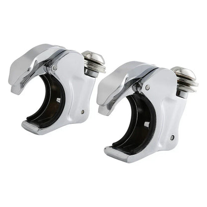 Chrome 39mm Forks Quick Release Windshield Clamps for Harley Dyna, Sportster