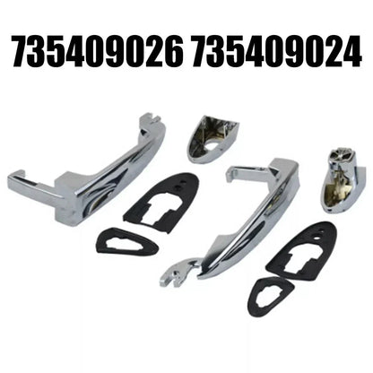 Silver ABS External Door Handle for Lancia Ypsilon (2003–2011)